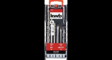 kwb 109146 Glasboorset 6-delig 5 mm, 6 mm, 8 mm Snelspanboorhouder, Tandkransboorhouder 6 stuk(s)