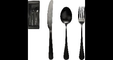 Gusta Bestek Set 3dlg-Mat Zwart