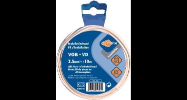 PROFILE installatiedraad VOB (België) VD (Nederland) - 2,5mm² - wit - 10 meter