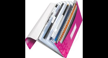 Leitz WOW Projectmap PP - met 6 Vakken - Roze