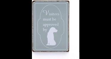 DESIGNED BY LOTTE - METALEN TEKSTBORD HOND