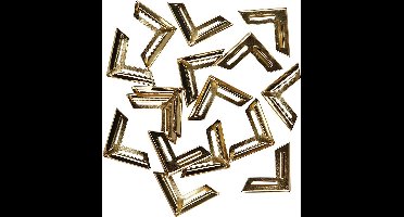Metalen Hoeken 19x19 mm Goud 10 stuks
