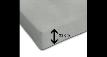 Sleeptime Hoeslaken Katoen - Hoeslaken - 90x200 - Grijs