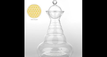 Vitaalwaterkaraf Golden Delicate met Bloem des Levens - goud - 0.5 liter