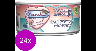 Renske Kat Adult Verse 70 g - Kattenvoer - 24 x Tonijn&Zalm