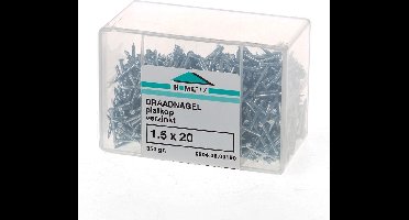 Draadnagel plat geruite kop gegalvaniseerd 1.5 x 20mm 350 gram