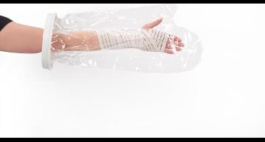 Douchehoes/gipshoes arm half kind