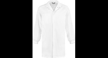 Yoworkwear Foodstofjas (lang) met manchetten wit maat XL