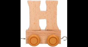 Houten letter trein H