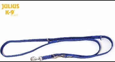 Julius K9 - Dubbele Anti Slip Hondenriem 2,2M (20Mm) blauw