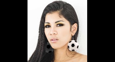 Voetbal oorbellen