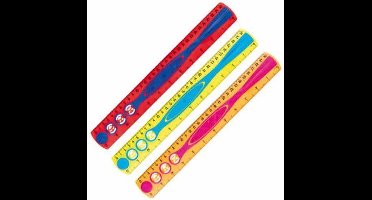Liniaal Maped 278610 Kidygrip 300mm assorti - 10 stuks