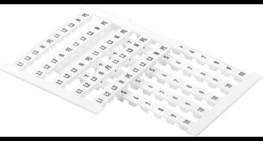 WM cod rijgklem Dekafix 5 - letters, wit, opdruk letters