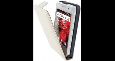 Mobiparts Premium Flip Case LG Optimus L3 II White