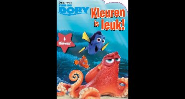Disney Kleurboek Finding Dory Met Stickers Blauw