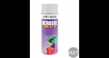 Dupli-Color Aerosol-Art 400ml spuitbus  MAT RAL 9003