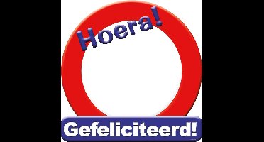 Huldeschild - Gefeliciteerd