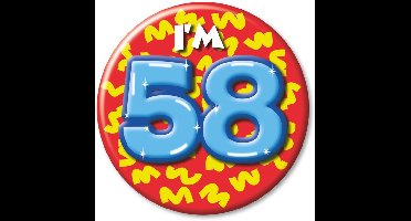 Button klein - i'm 58 Leeftijd Fun gifts
