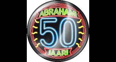 Paper Dreams Button 50 Abraham Neon 5,5 Cm Zwart