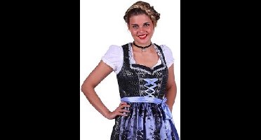 Dirndl JULIA Zilver -Zwart (mt 42)