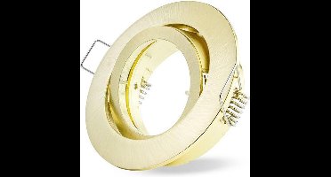 Ledmaxx Inbouwspot rond goud kantelbaar bajonetsluiting voor GU10 | zaagmaat 68mm | GU10 | Max 1x50W exclusief