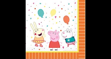 Amscan - Peppa Pig - Servetten (16 stuks)