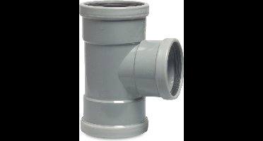 T-stuk 45° PVC-U 250 mm x 125 mm x 250 mm SN4 manchet grijs KOMO/BENOR