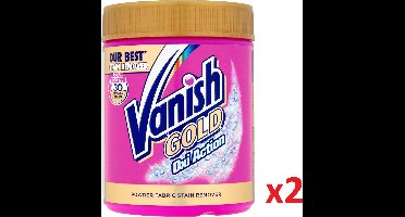 VANISH Gold Oxi Action Vlekverwijderaar In 30 Seconden - Superkrachtig - 1050g x 2
