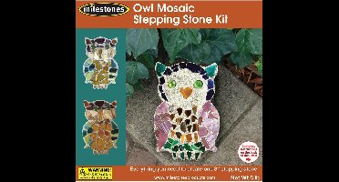 Milestones - Mozaiëk Stepping Stone Kit - Uil - 20cm