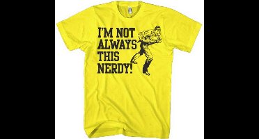 DC Comics Superman Heren Tshirt -XL- I'm Not Always This Nerdy Geel