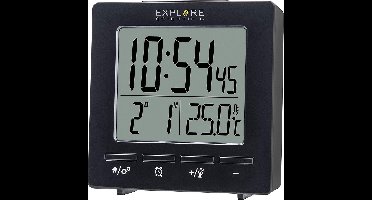 Bresser Mini-wekkerradio Explore Scientific 7,2 Cm Zwart