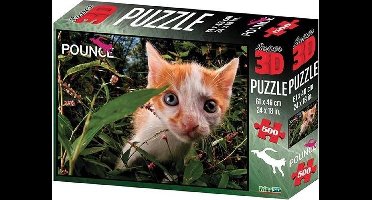 National Geographic 3D puzzel Pounce cat 500 stukjes