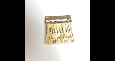 Cocktailvorkje Bamboe 9 cm - 100 stuks