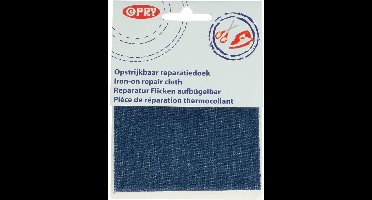 OPRY REPARATIEDOEK JEANS OPSTRIJKBAAR 10X40CM M.BLAUW