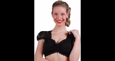 Dirndl blouse TILDE ZWART kant (mt 42)