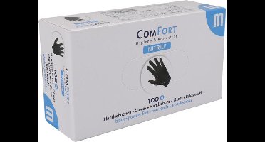 Handschoen nitril zwart ongepoederd S a100