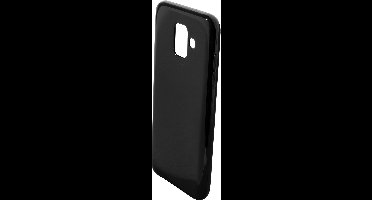 Mobiparts hoesje geschikt voor Samsung Galaxy A6 (2018) - Zacht TPU - Schokabsorberend TPU - Grip Coating - Zwart