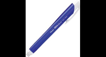 Pentel Ain Clic Knock Driehoekig Gum met Clip Metallic Blauwe Body  +  1 Reserve Refill / Gum