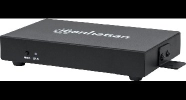 Manhattan 207829 audio/video extender AV-zender Zwart