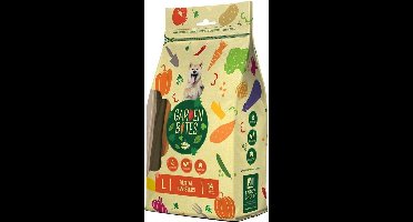 Duvo+ hondensnack Garden bites dental twisters large zakje Gemengde kleuren 16cm - pouch - 420g