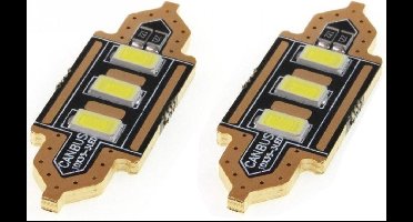 Dome - 3 LED - 5730 - 39mm - C5W - 2 stuks
