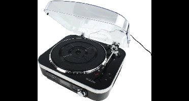 König - HAV-TT25USB - USB Platenspeler met Speakers - Zwart