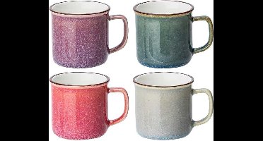 Sara minibeker d5xh5cm 6cl 4 asspink - purple - greige - petrol 4 stuks