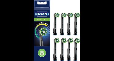 Oral-B CrossAction - Met CleanMaximiser-technologie - Opzetborstels - Zwart - 8 Stuks