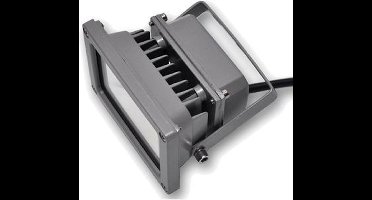 50W LED / PIR Schijnwerper Warm Wit 3200K grijze behuizing IP65