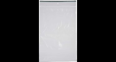 Zip Lock zakjes, afm 12x18 cm, dikte 0,05 mm, 100 stuk/ 1 doos