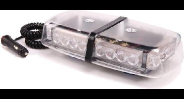 Dak zwaailamp / lichtbalk - ORANJE - 24 LED - 12 / 24V - 28cm