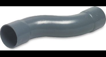 VDL S-bocht PVC-U 40 mm lijmmof 10bar grijs type handgevormd