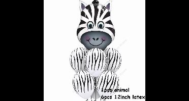 zebra ballonboeket