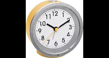 TFA Dostmann 60.1034.07 Wekker Quartz Zonnegeel Alarmtijden: 1